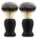 Seasaww 2 x Black Nylon Brushes for Hair Salon Accessories Shaving Brush