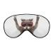 Light-Blocking Sleep Mask Funny Raccoon in Sunglasses Eye Masks for Women Sleeping Mask Comfortable and Soft Blindfold Eye Cover with Adjustable Strap for Men Color-1