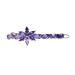 Faship Gorgeous Purple CZ Crystal Floral Hair Clip