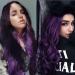 Buy Lila Long Wavy Ombre Synthetic Wig for Women - Black to Purple Curly Hair for Halloween & Daily Use - Buy Online on GoSupps.com