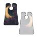 Moon Pattern Beard Bib Apron - Non-Stick Hair Catcher for Men | Perfect Shaving Gift | One Size Black - Buy Online on GoSupps.com