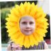 Alipis 2pcs Sunflower Headgear Sunflower Headdress Sunflower Hat Hood Daisy Crown Child Silk Cloth Prom - Buy Online on GoSupps.com