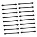 Beavorty 30pcs Double Ended Eye Shadow Stick Eyebrow Brush Applicator Makeup Eyeshadow Makeup Tools