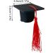 Fukamou Graduation Hat Hair Clip Doctoral Hat Headband - 3D Graduation Hat Hairpins Dress up Photo Decoration Supplies for Graduation Red - Buy Online on GoSupps.com