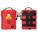 CSSTER first aid set for dogs cats rabbits pets waterproof including 160 PCs equipment for first aid home care and emergency rescue outdoor rescue for pets (red)