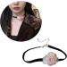 KUAIYIJU Furry Ball Flower Necklace | Velvet Floral Pendant | Adjustable Clavicle Chain | Lightweight Jewelry for Women - Buy Online on GoSupps.com