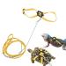 MAOZAO Turtle Leash Lizard Harness Strap Pet Collar Leash Tortoise Walking Lead Control Rope S