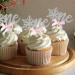 Snowflake One Cupcake Topper with Bow Winter Onederland First Birthday Silver Glitter Party Supplies Set of 24 (pink) - Buy Online on GoSupps.com