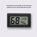 Buy Black LCD HD Digital Thermometer Hygrometer - Accurate Indoor Temperature & Humidity Meter - Buy Online on GoSupps.com