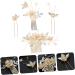 FRCOLOR 4 Sets hair accessories bride bridal Wedding Hair Pin Hair Comb Rhinestone Wedding Hair wedding decorations for ceremony rhinestone headpiece Zinc alloy fine flower headdress - Buy Online on GoSupps.com