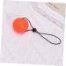 Solustrie Finger Handle Squeeze Ball - Wrist Exercise & Strength Training Toy - 5.3cm Orange Fitness Device - Buy Online on GoSupps.com
