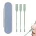 3 Pack Nose Hair Trimmer 2 in 1 Professional Double Headed Hair Knife Clipper Nose Hair Remover (Mint Green)