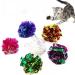 ANZONGYI 10 Pcs Mylar Crinkle Balls Colorful Crinkle Balls Cat Toys Rustle Sound Ball Cat Interactive Toys for Kittens and Grown-up Cats - Buy Online on GoSupps.com