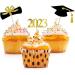 20 Pcs Graduation Cupcake Toppers Grad Cap Diploma Cupcake Picks Food Appetizer Picks Graduation Theme Party Cake Decorations - Buy Online on GoSupps.com