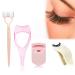 BABORUI 4 in 1 Eyelash Separator Tool Kit  Eyelash Comb Mascara Separator Tool | False Lash Clip Eyelashes Applicator Tool | Mascara Guard Applicator Lash Applicator Tool | Portable Eyelash Curler