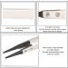 Precision Tweezers Stainless Steel Eagle Beak Tweezers Non Static Tweezers Non Static Tweezers Stainless Steel PPS Matt Sandblasted with Replaceable Straight Flat Tip - Buy Online on GoSupps.com