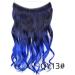 No Clips No Glue Invisible Big Wavy Hair Extensions Secret Ombre 2 Tone Natural Synthetic Hairpieces 24" Hidden Wire QY13# - Buy Online on GoSupps.com