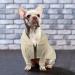 Meioro Zipper Hoodie Dog Sweater - Warm Winter Pet Clothes for French Bulldogs & Cats (M White) - Buy Online on GoSupps.com
