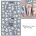 5D Flower Nail Art Sticker Decals - Self-Adhesive Hollow Exquisite Pattern for Acrylic Nails - Luxurious DIY Decoration - 3 Sheet White Flower Design - Buy Online on GoSupps.com