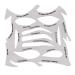 10 Eyeliner Stencils | Cat Eye Shadow Stickers - Eyeshadow Pads Multipurpose Eye Makeup Stencil Tool Kit Quick Make-Up Template for Beginners Fanelod 10 Pcs 01