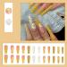 YoYoee 24 PCS Yellow Gradient Long Coffin Press On Nails - Daisy Acrylic Fake Nails for Women - Buy Online on GoSupps.com