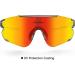 RacyRam UV400 Polarized Sport Sunglasses for Men and Women - Red | Ideal for Baseball, Cycling, Running, Softball - Buy Online on GoSupps.com