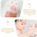 FRCOLOR cat paw bath wipe back brush body scrub brush body brush for dry brushing natural loofah on a stick baby sponge shower scrubbers skin Polyurethane Artifact for bathing toddler 12.5x7.5cm - Buy Online on GoSupps.com