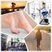 Silicone Heel Protectors - 4 Pairs for Cracked Heel Relief & Plantar Fasciitis Support - Buy Online on GoSupps.com