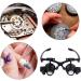 Magnifying 10X 15X 20X 25X Double Eye Glasses Loupe Head Wearing Magnifying Glasses Headset with LED Light for Watch Repair Jeweler Made in China - Buy Online on GoSupps.com