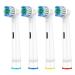 HSYTEK 4 Series Compatible with oralb toothbrush electrical attachments for Oralb Pro 2 Vitality 100 Genius X Precision toothbrush attachment replacement brushes white 4 pieces (1 Pack)