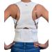 Deluxe Magnetic Posture Corrector with Adjustable Straps | Neoprene | Medium White - Buy Online on GoSupps.com