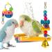 upain Bird Toys 8 Pack Parrot Toy Set Bells Hanging Swing Shredding Chewing Toy for Cage Bird Ringneck Parrot Parakeets Cockatiels Macaws Finches Mynah Budgies Small Birds - Buy Online on GoSupps.com