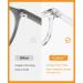 Cyxus Clear Blue Light Filter Gaming Glasses with UV Blocking - Square Frame Interchangeable Lens 01 - Buy Online on GoSupps.com