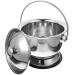Stainless Steel Urine Bucket Chamber Pot Metal Pail Lid Spittoon Portable Adults Kids Potty Bathroom Commode Thickened