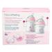 Chicco NaturalFeeling Gift Set - 2 Baby Bottles & Pacifier (0m+) - Pink - Premium Essentials for Newborns - Buy Online on GoSupps.com