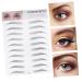 Eyebrow Sticker 2pcs 3d Eyebrow Stickers Cosmetology Kit Woman Suit Set Stickers Brow Shaper Makeup Eyebrow Transfer Eyebrow Hair Artificial Eyebrow Tool Black The Lazy 4d