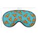 Funny Pizza Pattern Sleep Mask - Adjustable Elastic Strap for Women Men - Blackout Eye Cover for Yoga, Travel, Nap - Buy Online on GoSupps.com