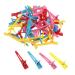 50pcs 1.8inches Plastic Candy Color Curl Clips Duckbill Sectioning Clamps Alligator Barrettes for Women Styling