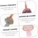 EXCEART 6 pcs Crystal Mushroom Pendant mini keychain miniature mushrooms mini crystals mushroom charms cute 3.3x1.5cmx5pcs Assorted Colorx5pcs - Buy Online on GoSupps.com