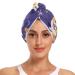 Dog Purple Hair Towel 2 Pack Super Absorbent Hair Drying Towel Quick Dry Hair Turbans Head Towel with Button Twisty Wrap for Women Girls