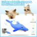 Floppy Fish Cat Toy - Interactive Electric Kitten Toy with Catnip, USB Charger, Realistic Flapping Motion - Dolphin Design - Buy Online on GoSupps.com