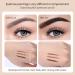 Professional Cruelty-Free Eyebrow Powder Pencil - Waterproof, Double-Headed with Spiral Brush (04 Mocha Brown) - Buy Online on GoSupps.com