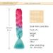 Gairyan Jumbo Braids Extensions - 100g Ombre Synthetic Braiding Hair (60cm) - Rose Red & Lake Blue for Box Crochet Braids - Buy Online on GoSupps.com