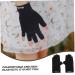COOLHIYA 1 Pair UV Gloves summer sunblock gloves nail dryer UV glove summer beach gloves gel fingerless gloves for women UV protection fabric Miss sun protection handguard 19.5x8cm Black - Buy Online on GoSupps.com