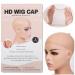 KeLang Transparent HD Wig Cap for Lace Front Wig  Ultra-thin Invisible and Sheer Breathable Wig Caps for Women Stretchy Stocking Caps (2 Pieces)
