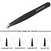 Sukmazz Professional Tweezers Set for Eyebrows - 4 Pcs for Ingrown Hair Removal, Eyelash Extension, and Plucking - Buy Online on GoSupps.com