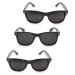 Xixiran Raster glasses Pinhole Glasses 3 pieces of eye trainers perforated glasses black grid glasses pin-hole glasses anti-fatigue glasses grid goggles with foldable for eye relaxation training