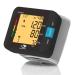 BERKEMED Blood pressure monitor wrist full automatic blood pressure 2 x 99 memory large LED dispaly with arrhythmia detection black