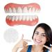 Fake Teeth  2 PCS Veneers Dentures Socket for Women and Men  Dental Veneers for Temporary Tooth Repair Upper and Lower Jaw  Protect Your Teeth and Regain Confident Smile  Bright White-1
