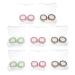Gatuida tweezers 8 Party suitcase carrying bag Using Remove tool pearl case lentil tweezers Color Travel replaceable plastic mini lens container